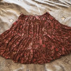Paisley flower skirt